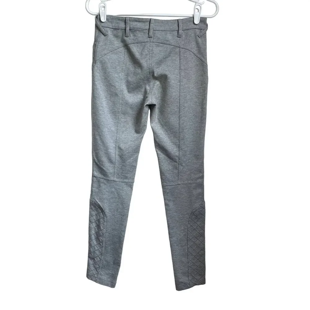 Women's Free People Gray‎ Leggings Moto Skinny Leg Biker Casual Knit Pant sz 27